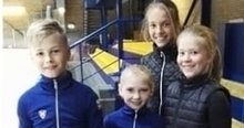 Luistelijoitamme leirillä Latviassa